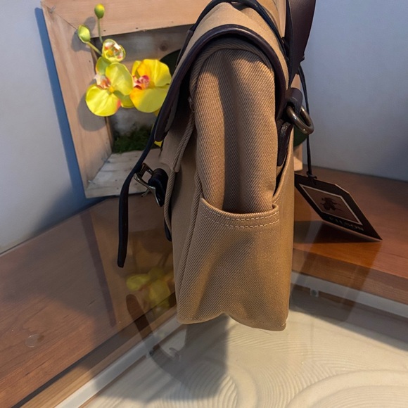 Filson Tan Canvas Field Bag with Leather Accents - Picture 12 of 16